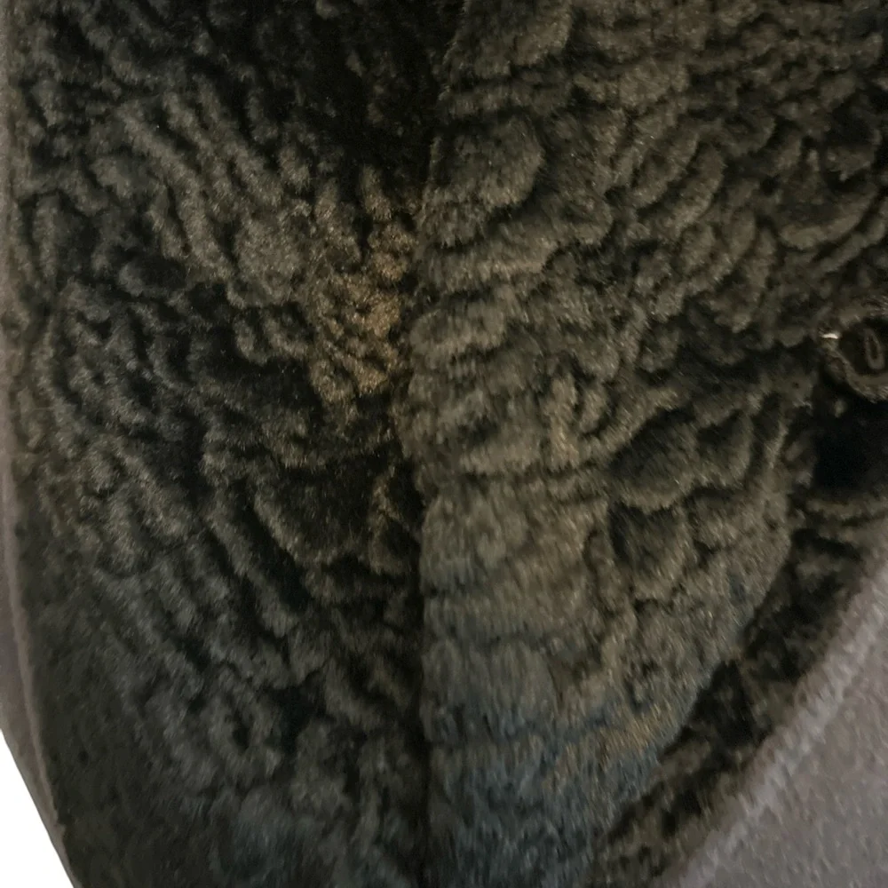 VTG 90s Y2K Portraits Petite Black 100% Wool Coat | Made in USA | Minimalist